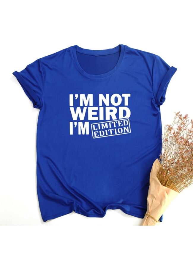 Women T Shirts | Im not weird statment shirt | Short Sleeve | Punk Goth top 6